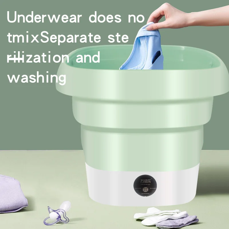 A cheap folding washing machine, easy to carry, foldable underwear washing machine, travel essentials