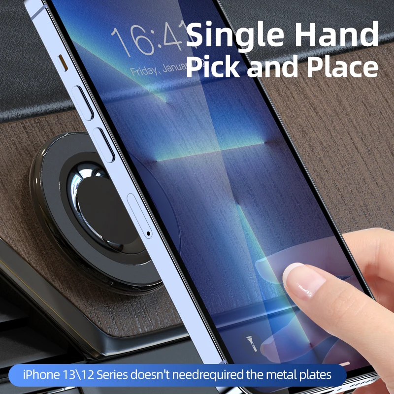 Factory Magnetic Car Mount holder Suitable for Magsafe strong magnet mobile phone bracket MagSafing base adhesive car dashboard