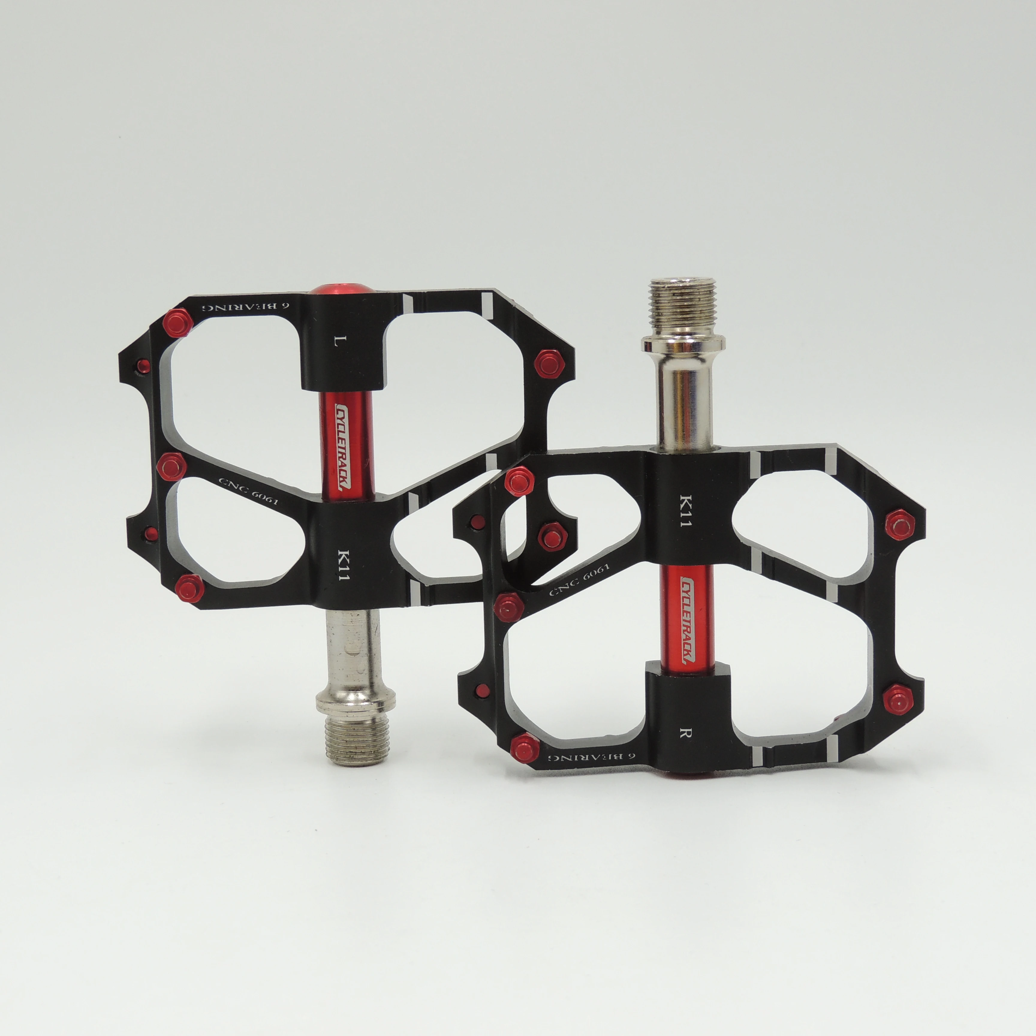 
Bicycle CK-K11 Plating color pedal aluminum flat platform adapter conversion universal compatible mountain bike road bike parts 