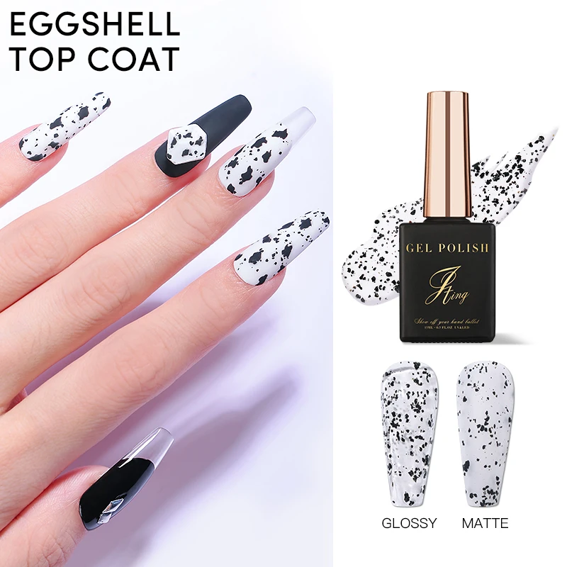 JTING no wipe high shine egg shell eggshell gel top coat nail uv gel polish OEM customize private brand label