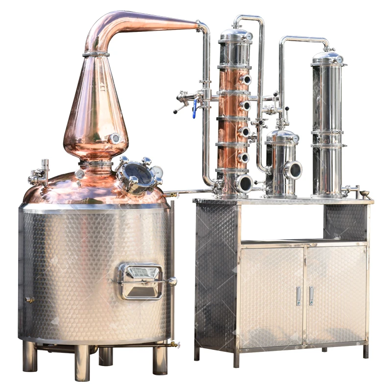 200 Liter Copper Distillation Equipment Moonshine Distiller Distillery Alcohol Still
