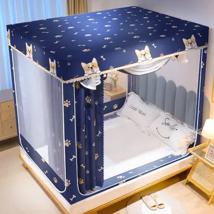 Double bed mosquito nets Stainless steel bedstead mosquito net