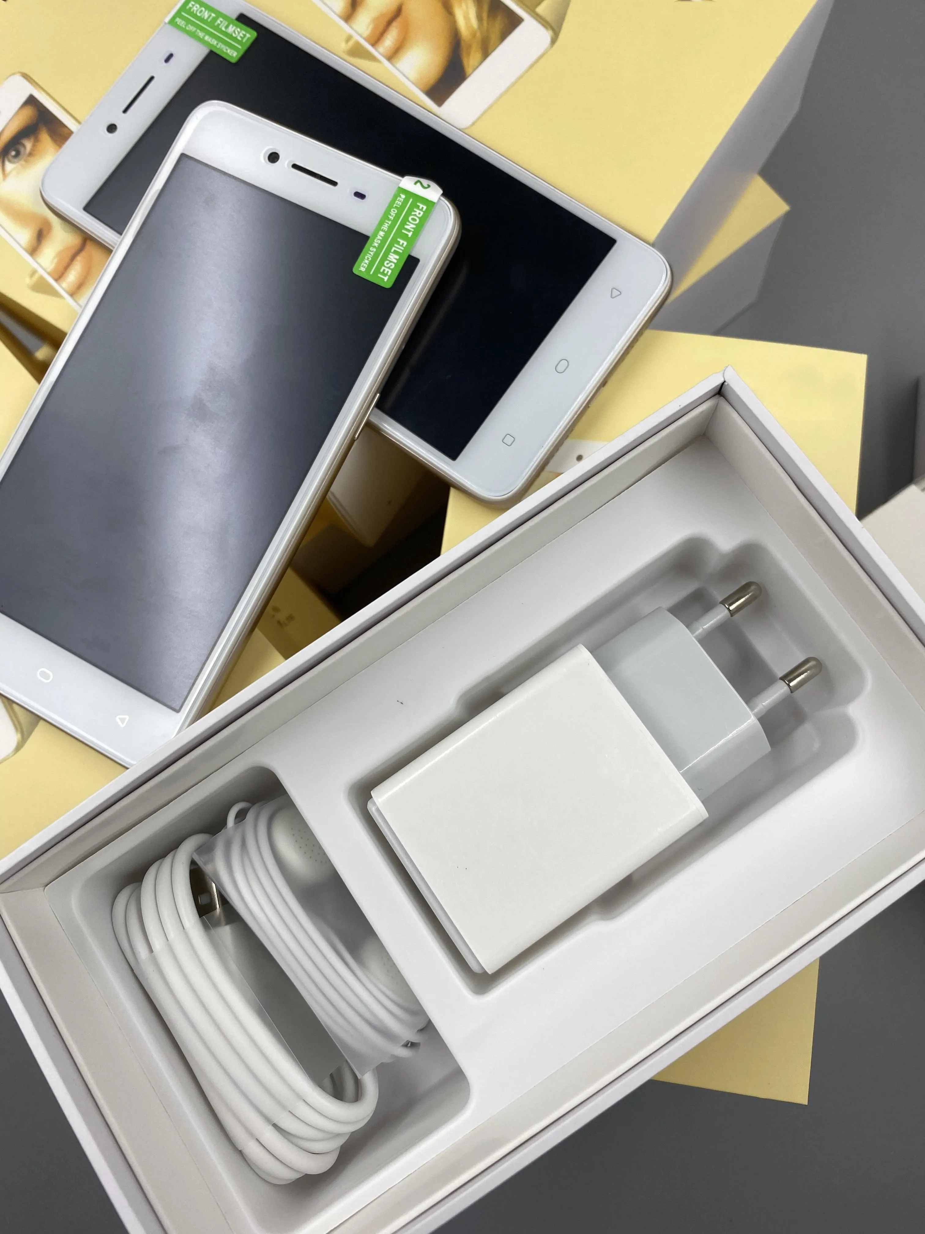 
Wholesale Full Set used grade AA Sealed Original Unlocked Global Version Mobile Phone for OPPO A37 Gold 