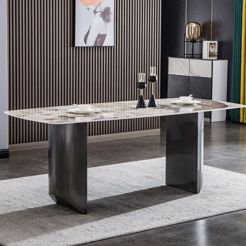 New design contemporary luxury dining tables dining room set Concrete dining room furniture for sale