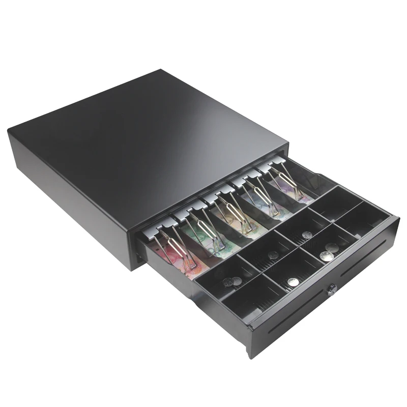 Кассовый ящик GSAN 405 мм с USB-интерфейсом, кассовый аппарат, 5 купюр, 8 монет, кассовый ящик с ключом