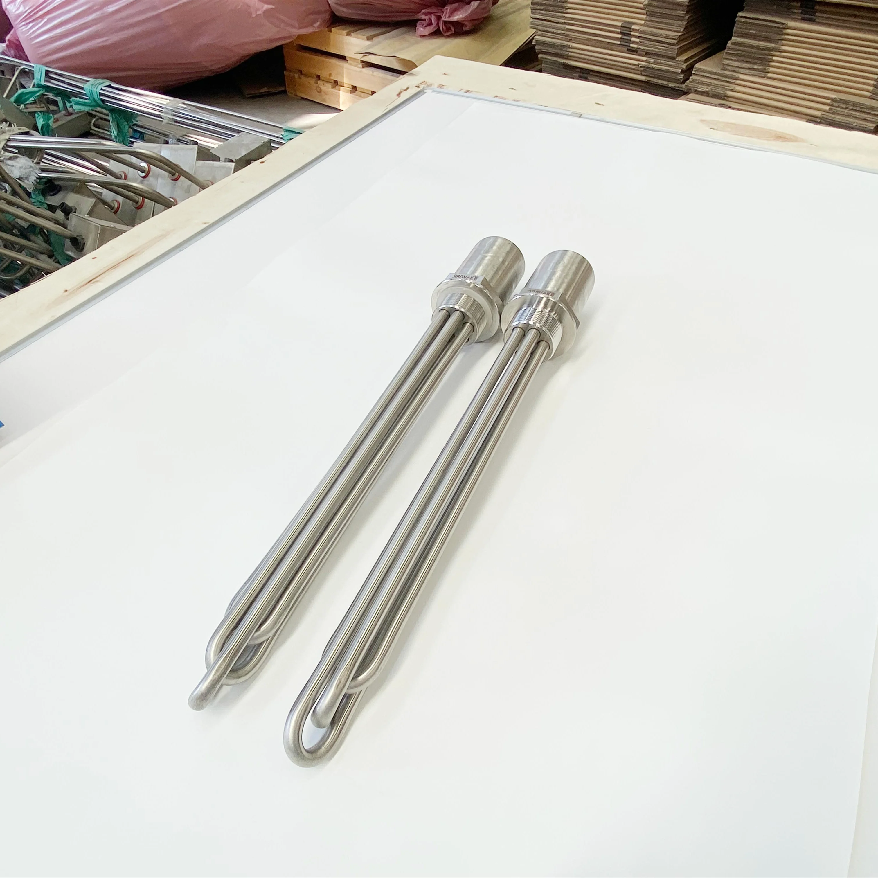 220V resistance water boiler flange tube 1000W immersion heater