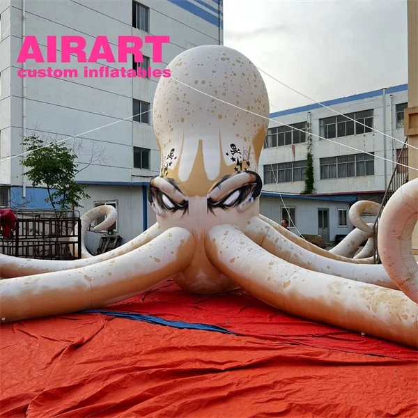 Crazy scary big inflatable octopus, inflatable octopus animal for stage