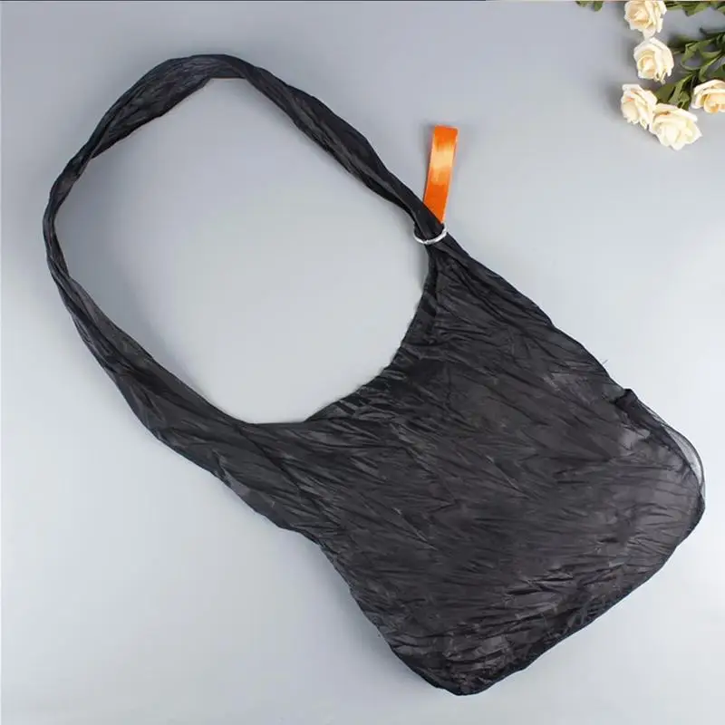 
New Portable Telescopic Storage Bag Small Disc Shopping Bag Foldable Multi-function Eco Reusable Shoulder Large Capacity Bag 