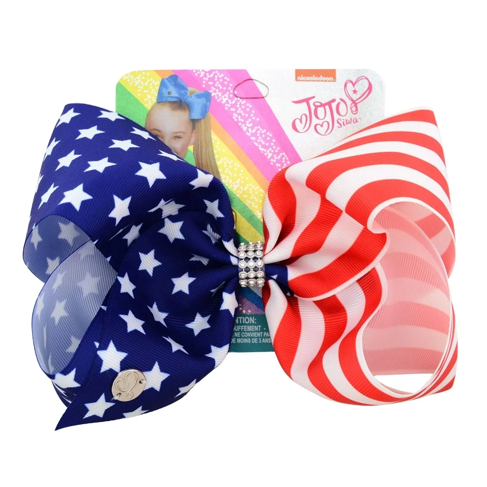 china factory supply colorful America fashion 8 inch jojo siwa  hair accessories