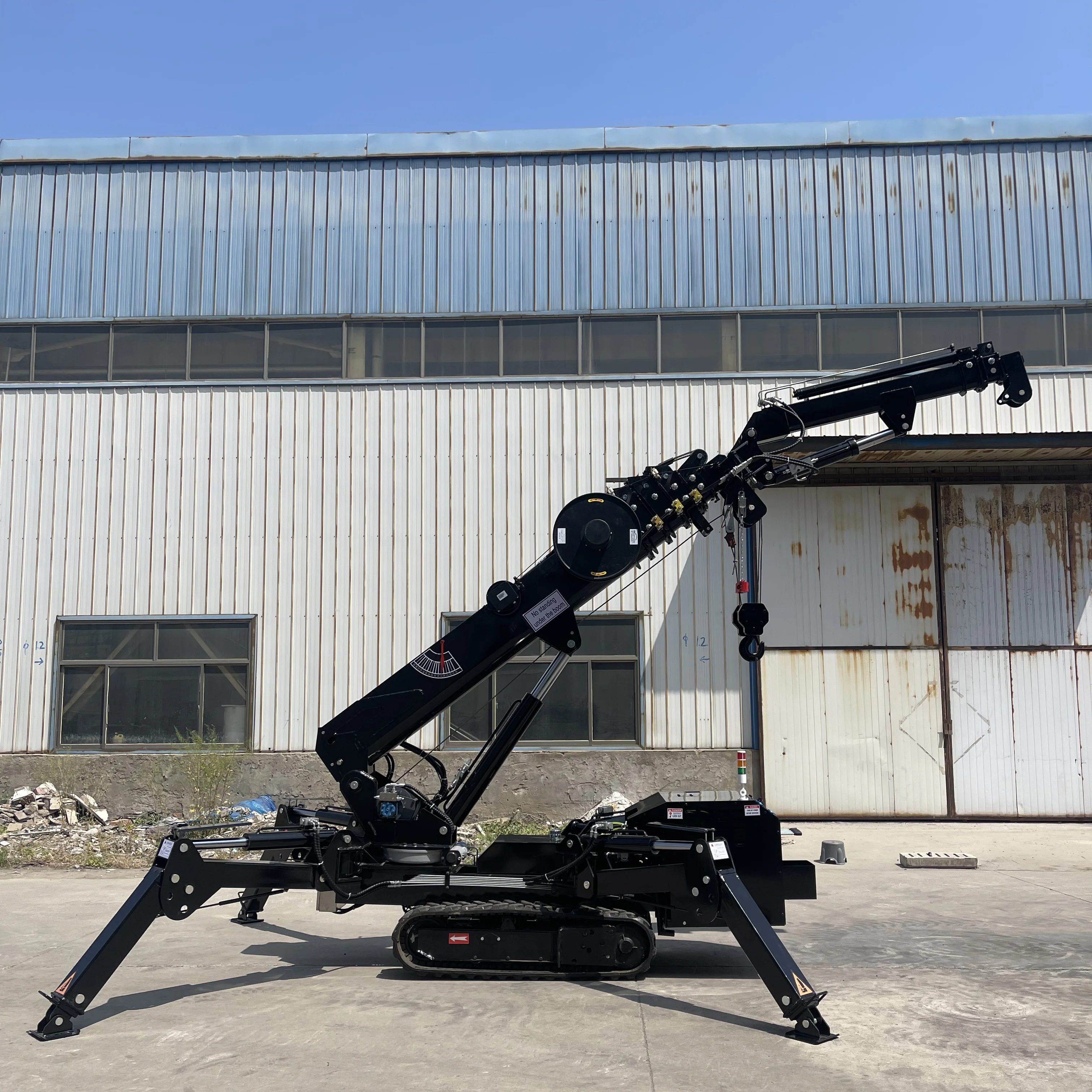 P-016 china mini crane portable electric spider electric crane for sale with remote 1 ton 3 ton 5 ton price precise