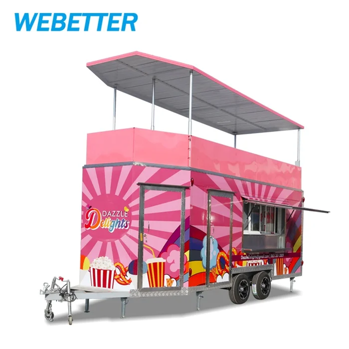 WEBETTER полностью оборудованный двухэтажный закрытый мобильный грузовик для продажи