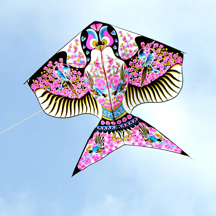 wholesale outdoor sport import flying big triangle swallow bird kite