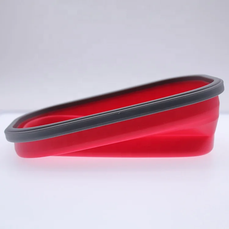 
Single Compartment Knife And Fork Silicone Lunch Box 