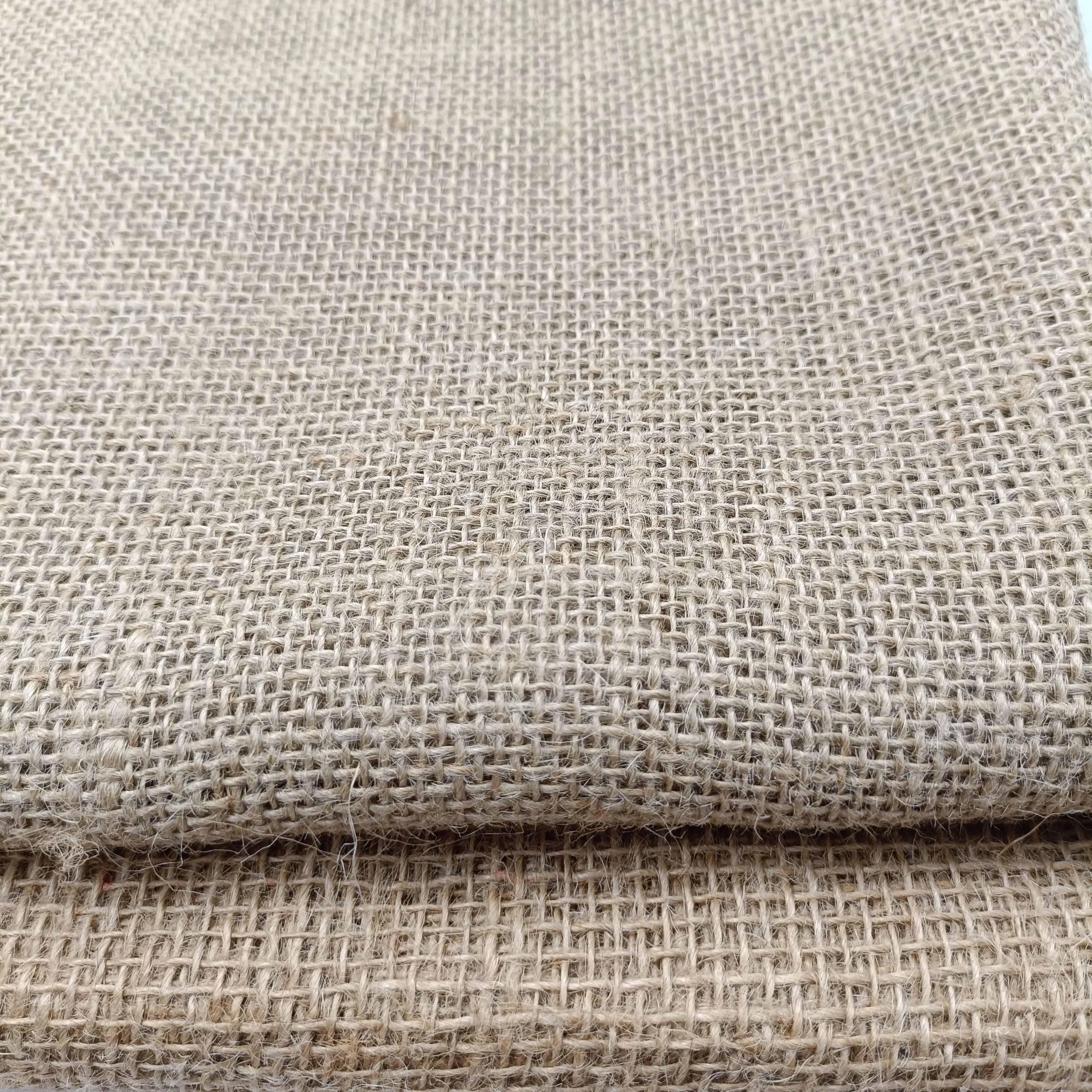 Custom Natural Hemp Burlap Cloth Roll Heatproof Gunny Fabric Burlap Fabric