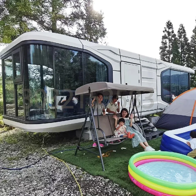 Movable feature landscape Hotel scenic camping ground network red homestay cabin creative glass sun room