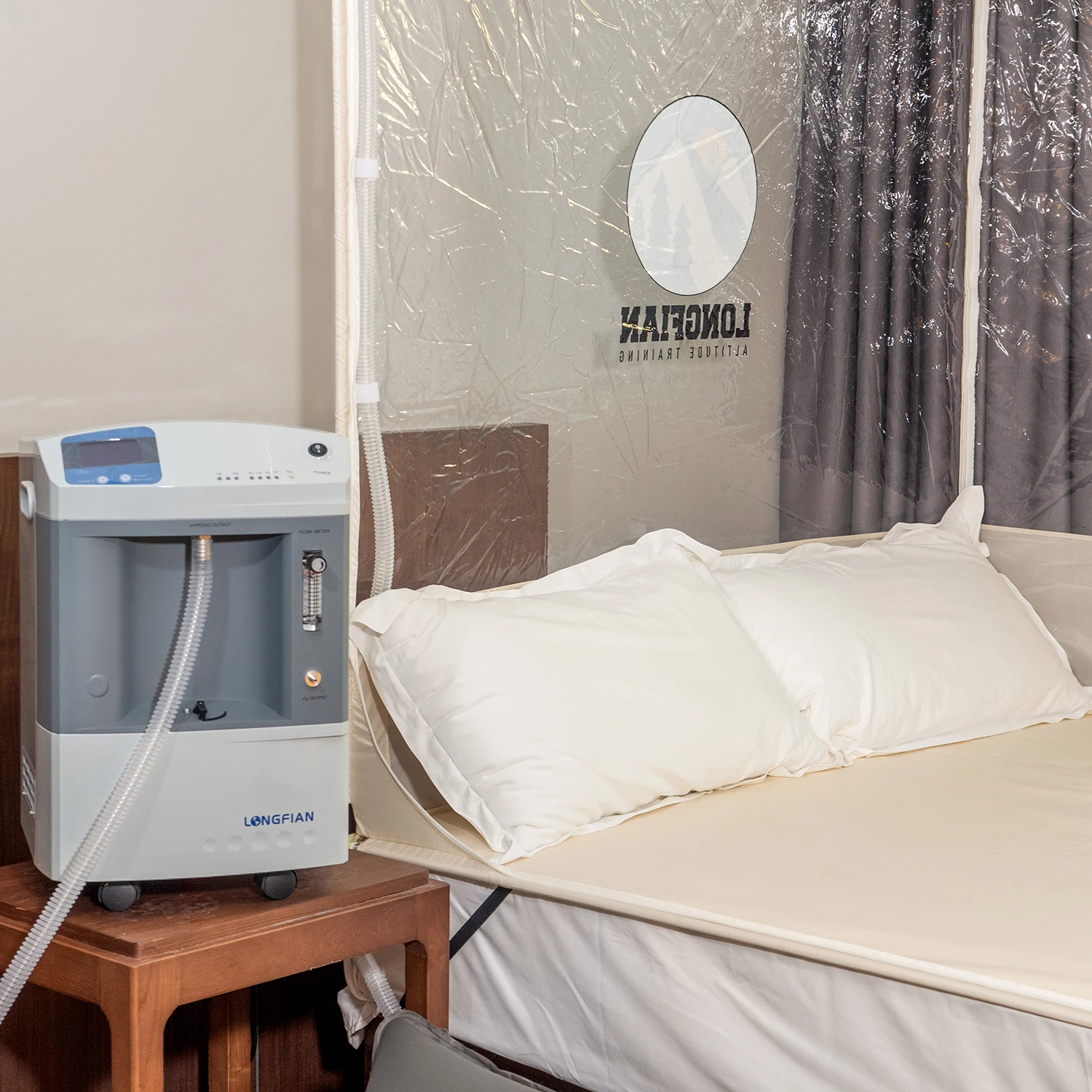 Endurance training of athletes hypoxic tent