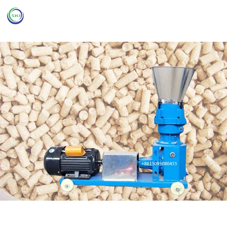 Feed Pellet Machine For Farms Feed Production 200kg/H Small Poultry Feed Equipment Animal Processing Machine