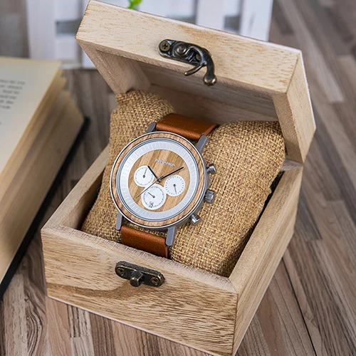 High quality Chinese Manufacturer High Quality Watches Wooden Watch with Leather Straps wristwatch men watches