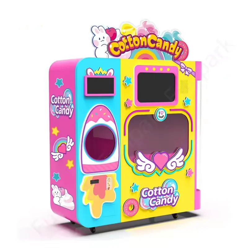 A Cotton Candy Machine Equivalent to a Cotton Candy Store Fully Automatic Cotton Candy Vending Machine for Lucrative Ventures