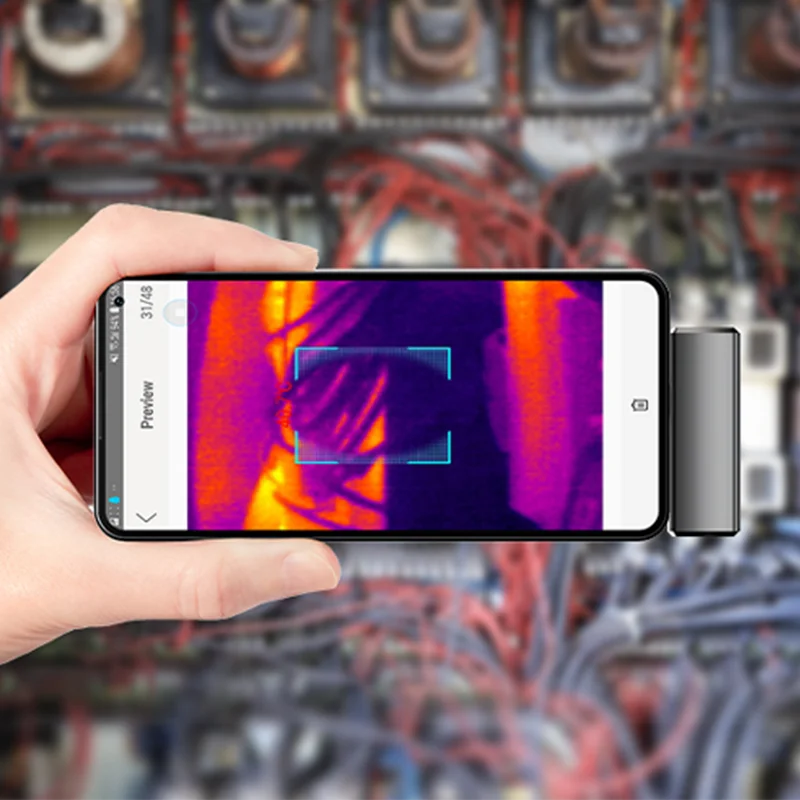 Android smartphonec ellphone use infrared thermal imaging  camera mobile phone thermal camera