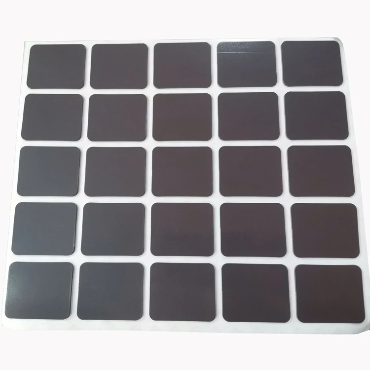 Magnetic Metal Plate Ferrite Magnet Piece with 3M Glue at the Back Customized Die-cut Magnet