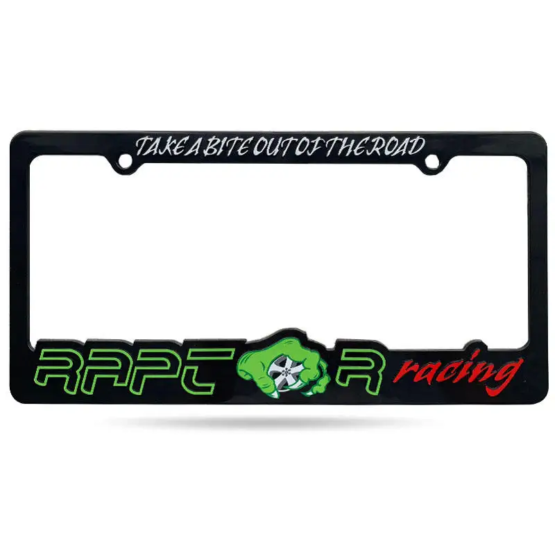 European Custom Aluminum License Plate Frame Wholesale Custom Printed Abs Plastic Car Number Plate Holder