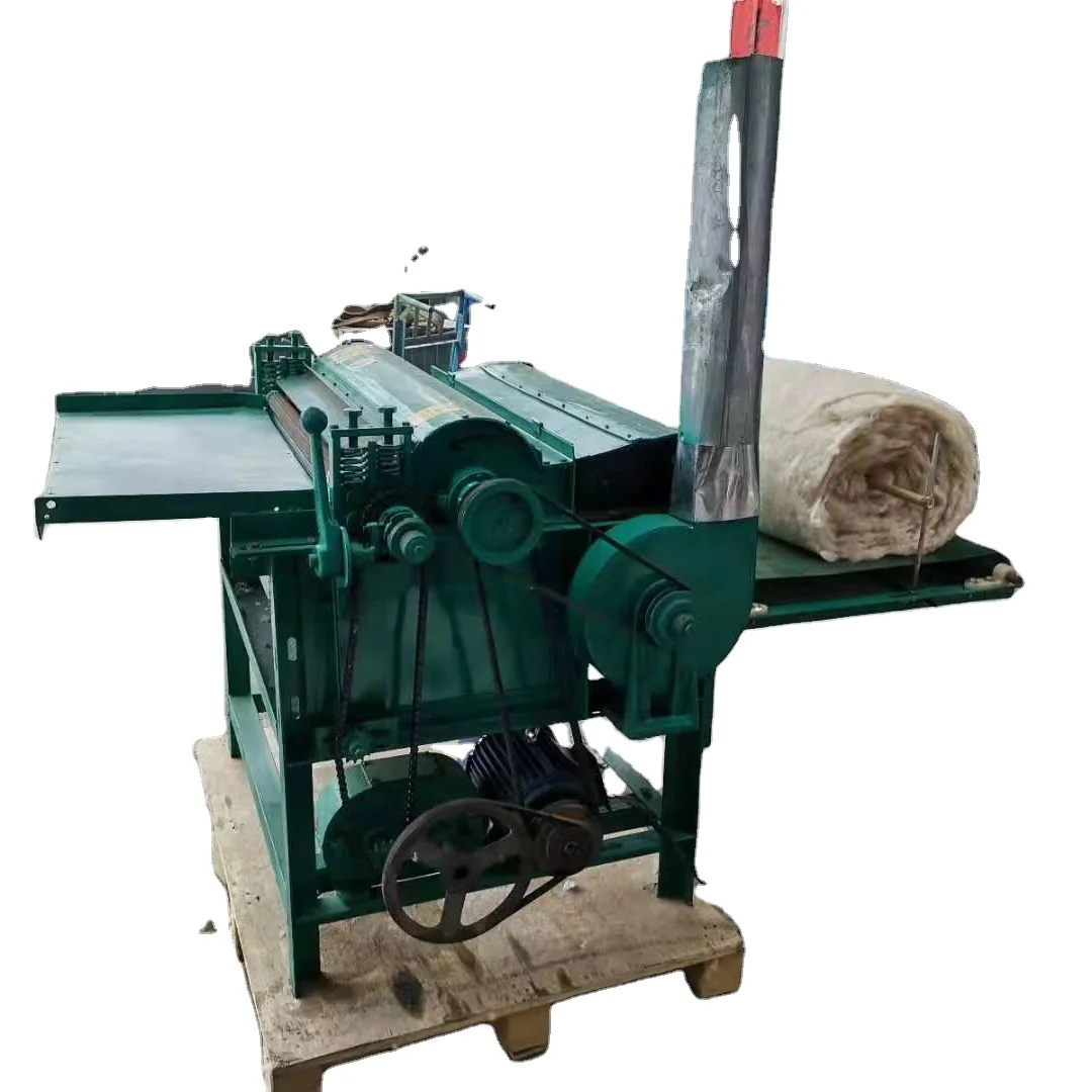 small cotton fiber wool opening and carding machine automatic