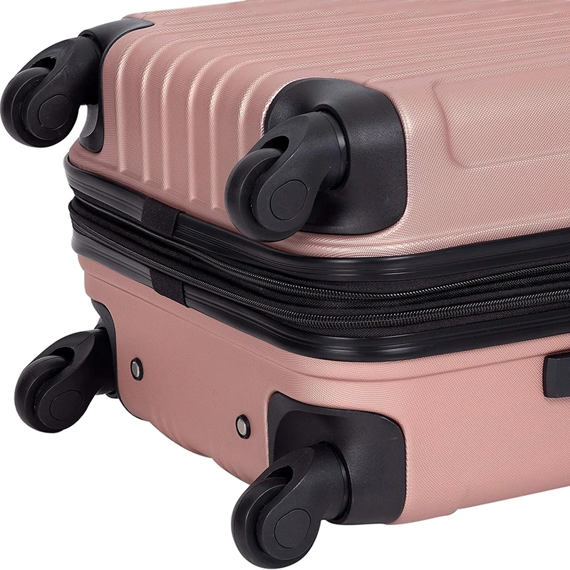 Vintage luggage durable abs suitcases 3pcs set portable hotel luggage trolley for men women for travel trip business