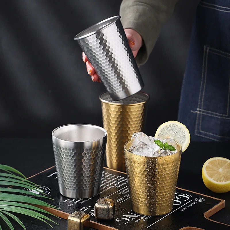 New fashion 350ml 500ml stainless steel insulated beer tumbler drinking cup double wall reusable copper mule mug