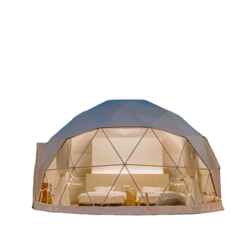 Steel Frame Transparent PVC Tent Geodesic Bubble Trade Show Large Dome Tent House