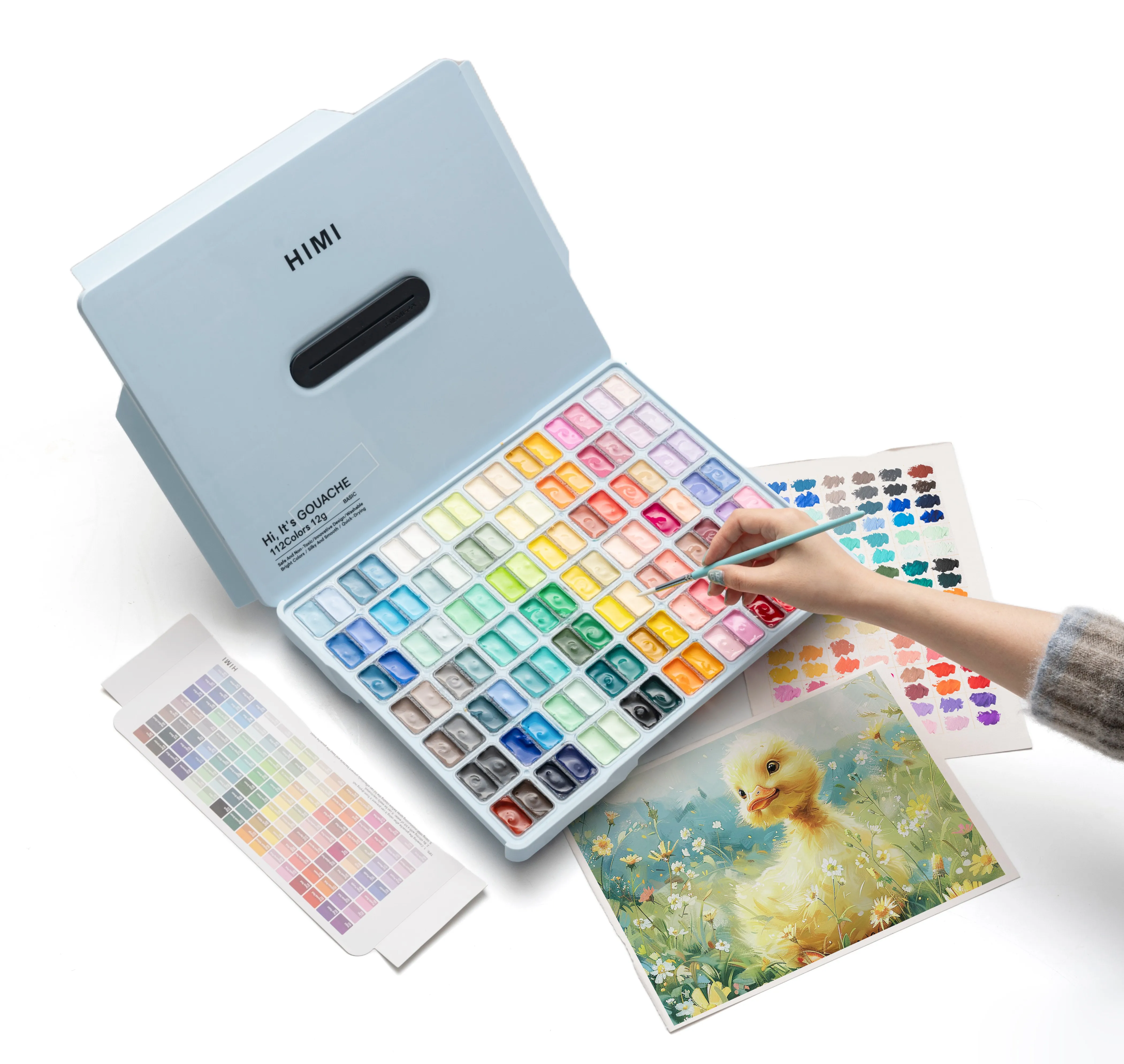 PROFESSIONAL MIYA HIMI 12G 112COLORS GOUACHE PAINT SET, ICE BLUE