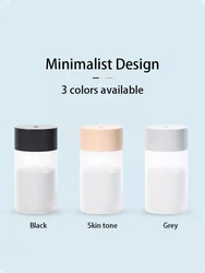 260ML USB Ultrasonic Air Humidifier LED Lamp Mini Essential Oil Diffuser Car Purifier Aroma Anion Mist Maker With Romantic Light