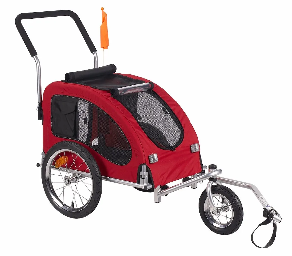 2020 hot selling pet dog bike bicycle trailer stroller, dog trailer for pet