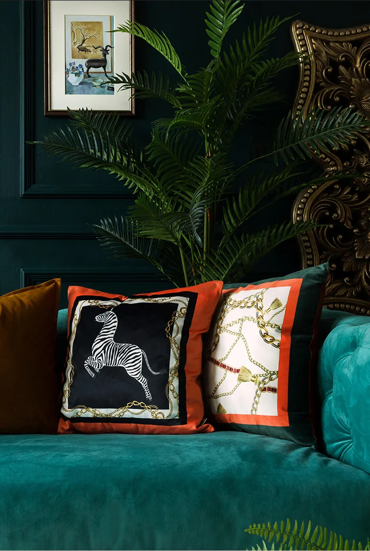 RTS Home Decor Pillows Wholesale Christmas Decorations Square Velvet Cushion Cover For Sofa Korean Style Throw Pillow