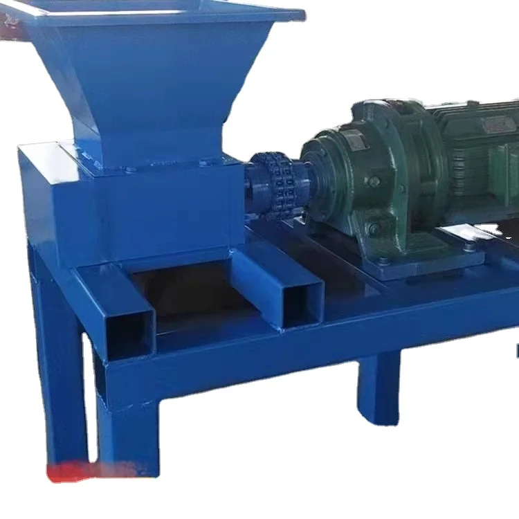 Original Plastic Recycling Double Shaft Shredded Crinkle Cutting Paper Car Tire Shredding Machine