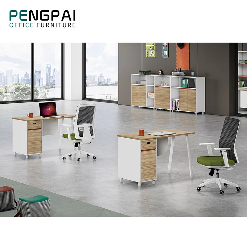 Modern open modular 4 person workstation office desk furniture design work office staff table workstation