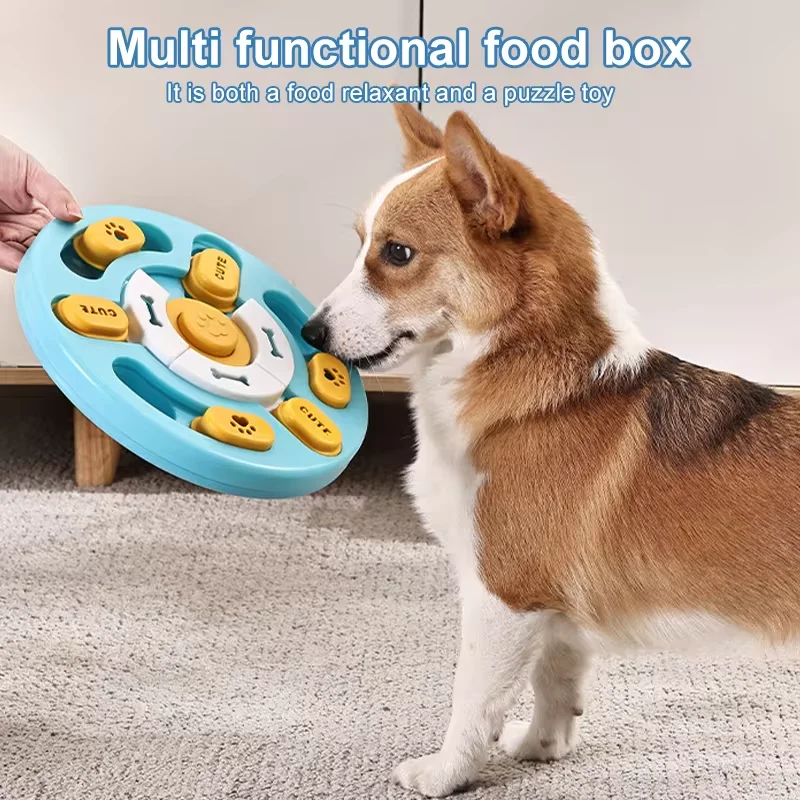 WholesaleTraining Non-slip Dog Games Puppy Puzzle Slow Food Leaking Food Fun Tools squeaky pet food dog puzzle toy increase IQ
