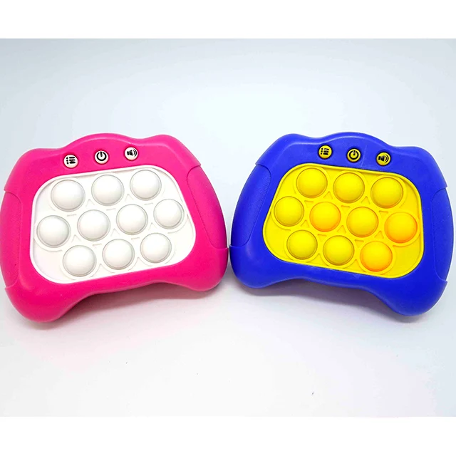 Popping It Game Popular Electronic Quick Push Light Up Fidget Toy Console Bubble Pop Game