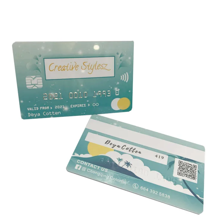 Free Design Plastic Business Cards Print Chip PVC Credit Card Magnetic Visa  Loyalty Card