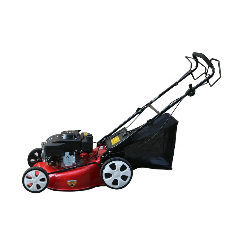 Strong power lawn mower gasoline trolley type weeding machine self-propelled lawn trimming artifact