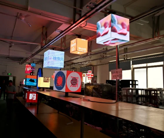 shop professional cube screen 4side 5side 6side LED Display P2.5 P3 P4mm LOGO Customized Retail Store