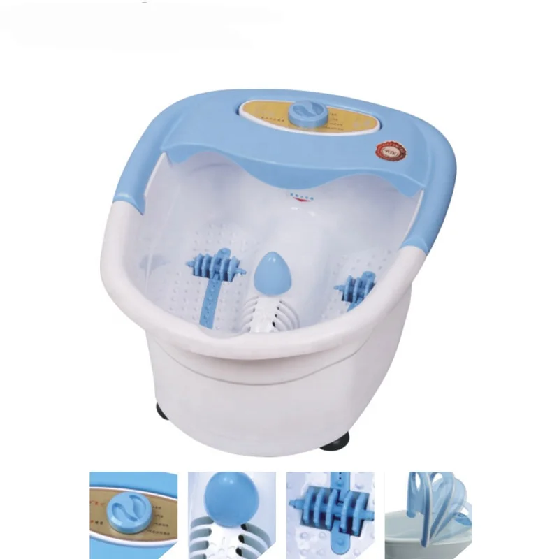 Luyao Cheap Price Air Bubble Heated Foot Bath Massager Basin