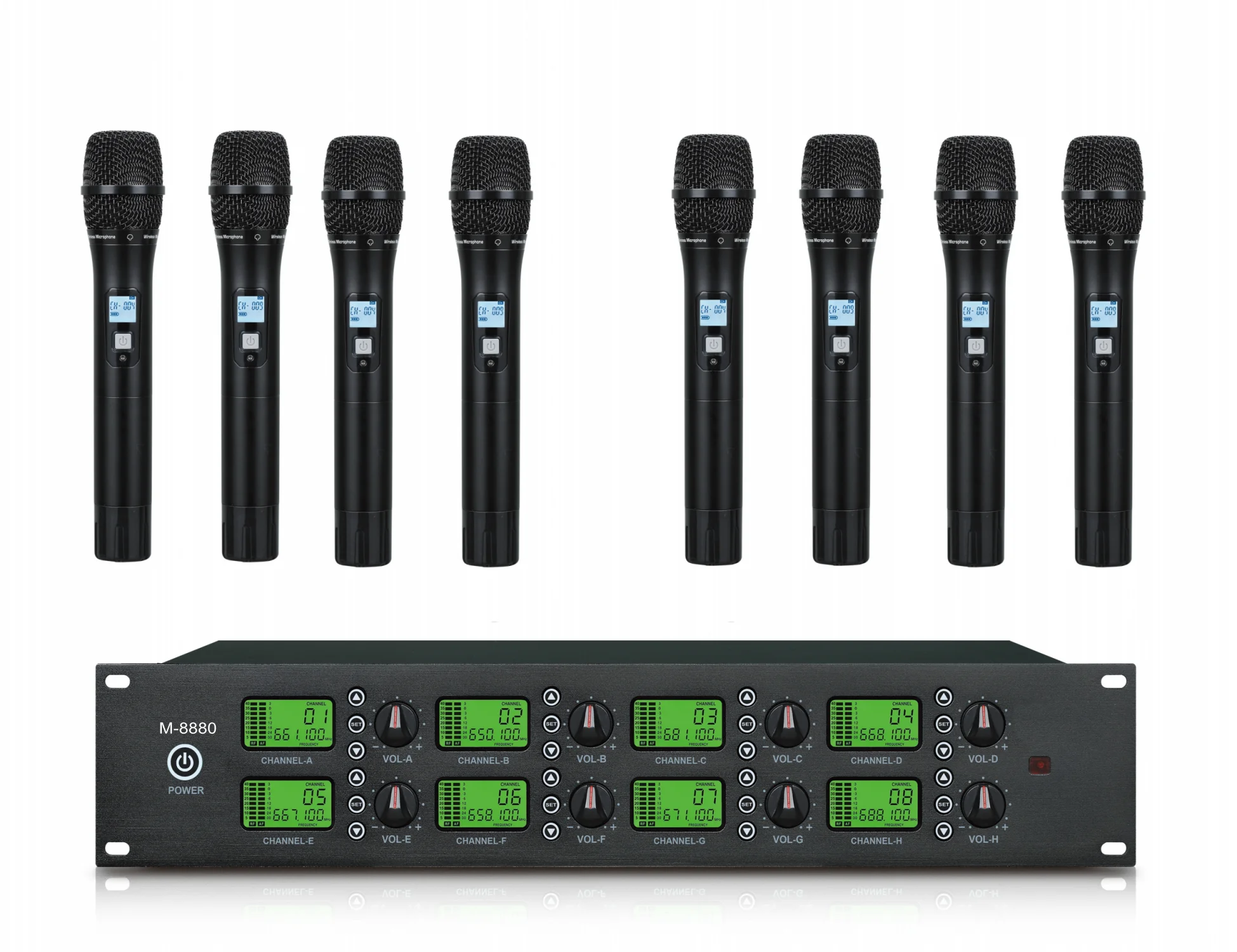 Портативный петличный микрофон на 8 каналов UHF Gooseneck Беспроводная микрофонная система профессиональный цифровой микшер консоль аудио