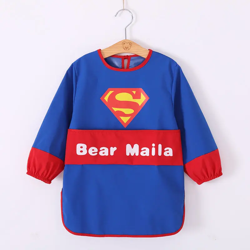 2023 Wholesale Art Smock Kids Apron custom color for children