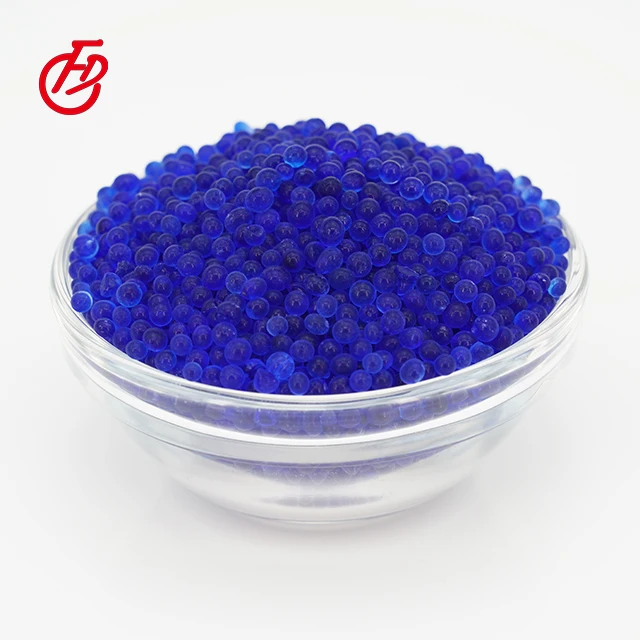 Gel Silica Hot Sale Fengda Factory Supply Blue White Bead  2 - 5mm Silica Gel