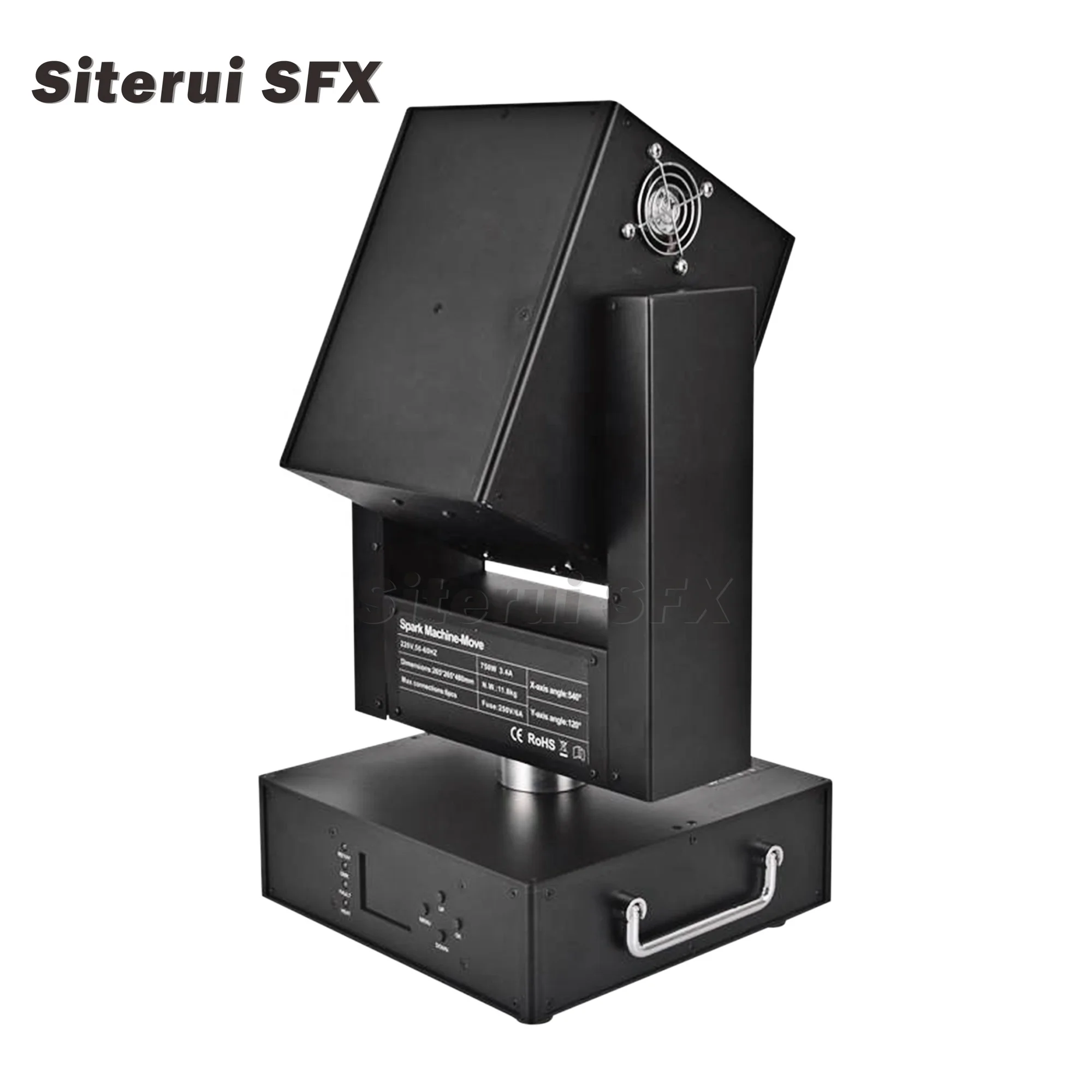 SITERUI SFX 750W Moving head Fireworks machine DMX control cold spark machine for DJ disco stage show and wedding