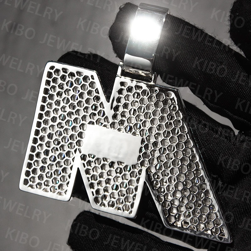 Emerald Cut VVS D Moissanite Pendant 925 Sterling Silver Custom Moissanite Pendant Necklace Pass Diamond Tester