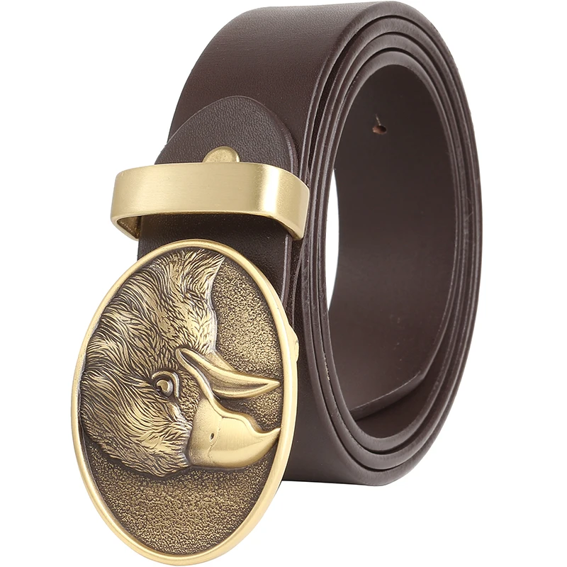 Эксклюзивные Дизайнерские ремни на заказ 2021, ремни из натуральной кожи растительного дубления с медной пряжкой, рельефные ремни из воловьей кожи 3 D для мужчин