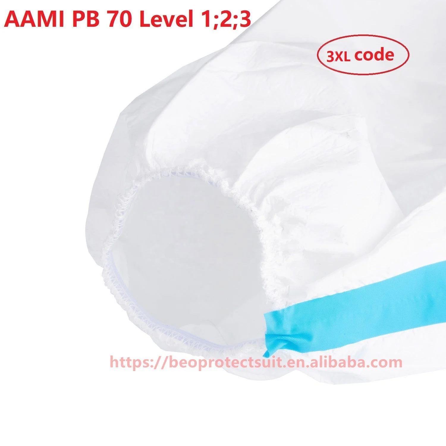 AAMI PB70 Уровень 1 2 3 ЕС США медицинский Одноразовый комбинезон защитная одежда