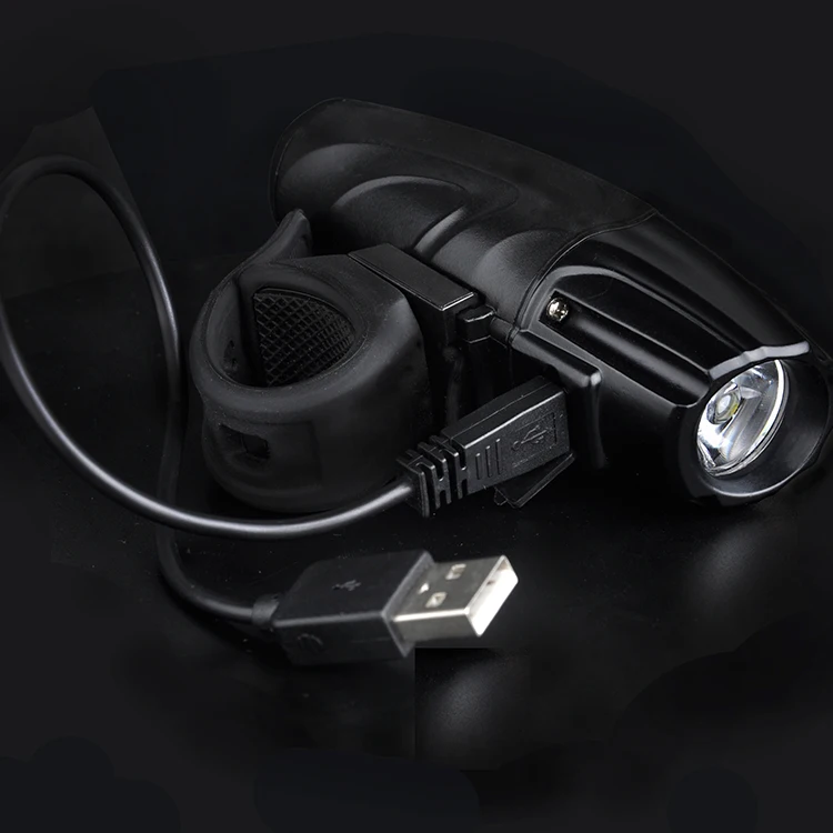 Bike Front Light Type-c Rechargeable Bicycle Light Cycling Headlight LED Flashlight MTB Bike Lamp